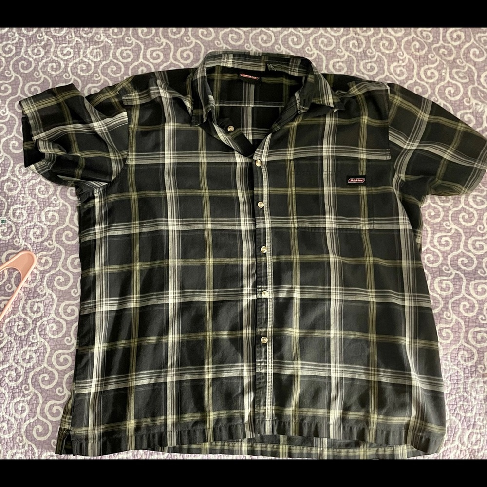 Men’s Dickies  casual plaid shirt